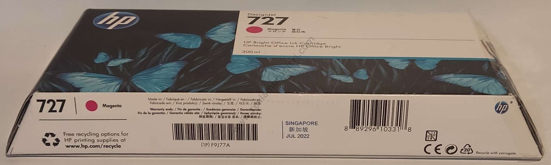 HP F9J77A Magenta Kartuş 300ml 2022 Tarihli