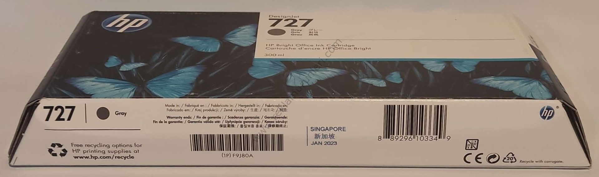 HP F9J80A Gray Kartuş 300ml 2023 Tarihli