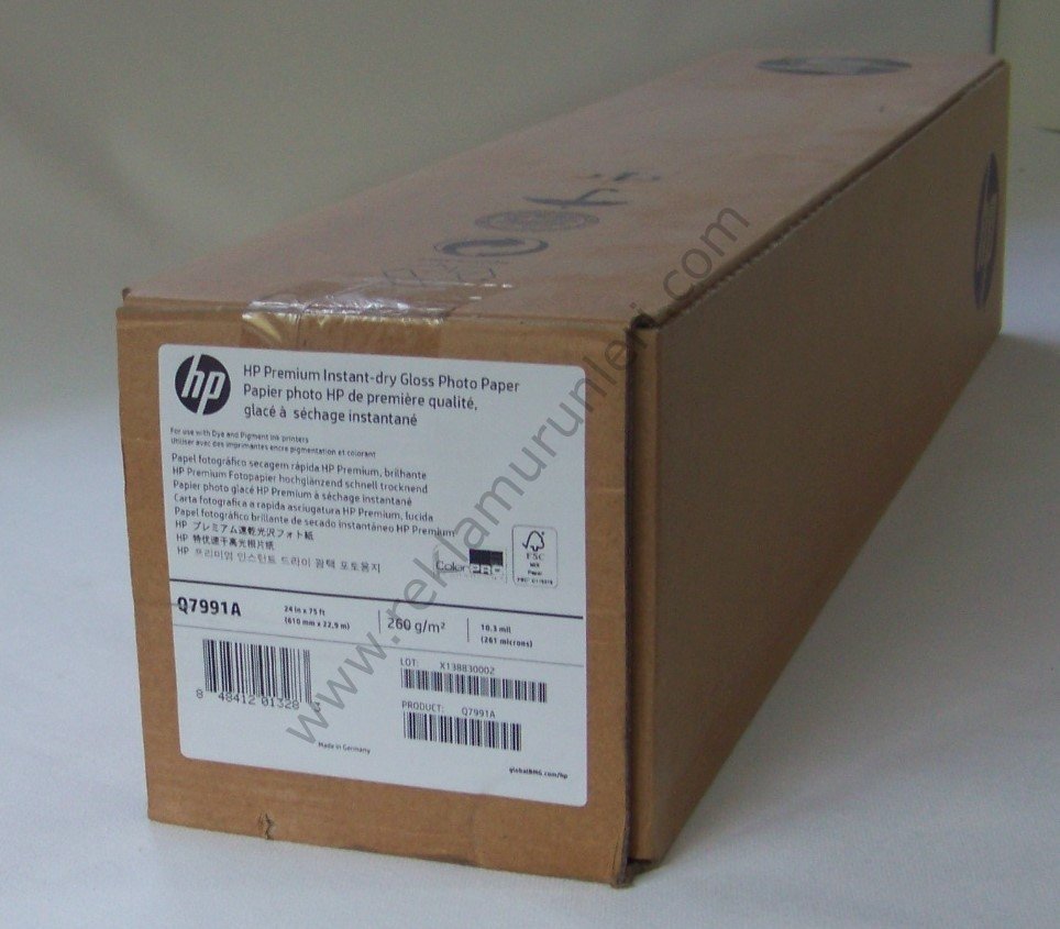 HP Q7991A Premium Instant-Dry Glossy Photo Paper 260gr (610mm x 22,9m)