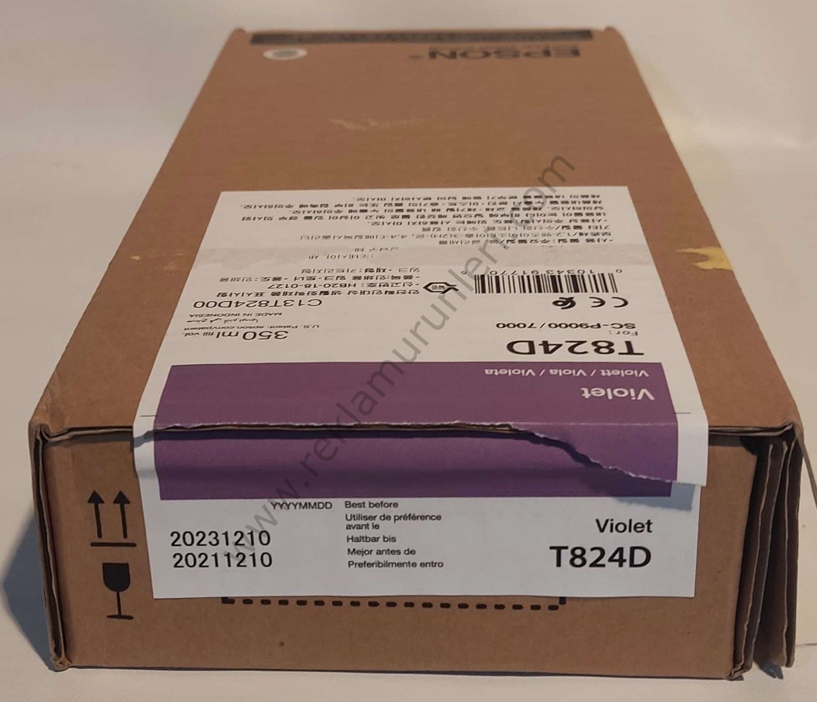 Epson T824D Violet 350ml Kartuş 2023 Tarihli