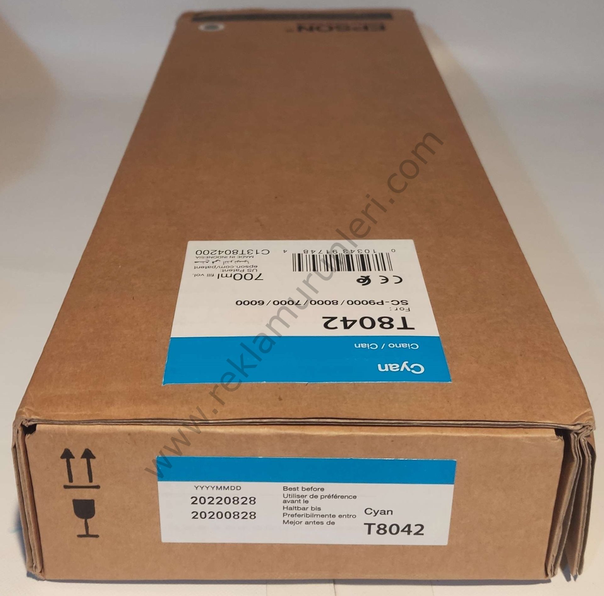 Epson T8042 Cyan 700ml Kartuş 2022 Tarihli