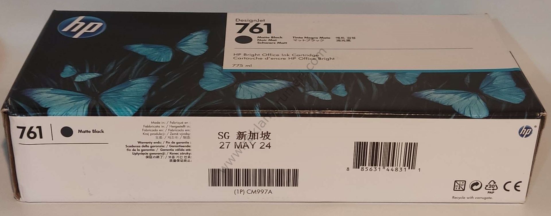 HP CM997A Matt Black 775ml 2024 Tarihli