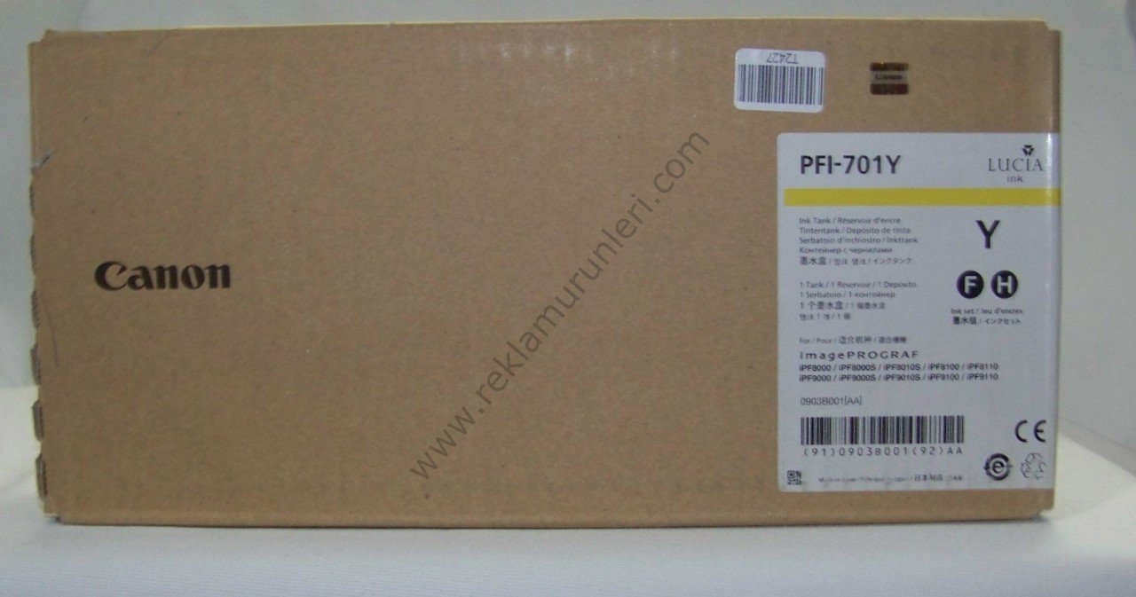 Canon PFI 701Y Yellow Kartuş 700ml
