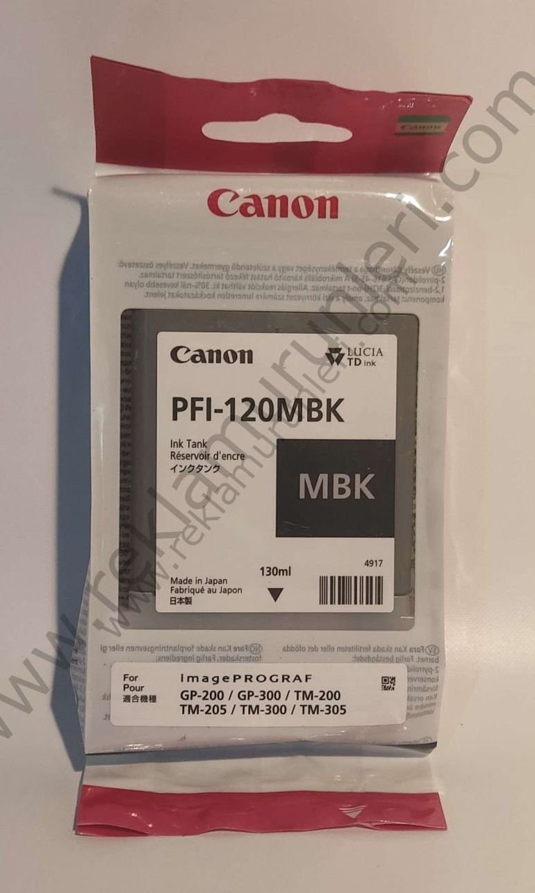 Canon Pfi-120MBK Matte Black 130ml Kartuş
