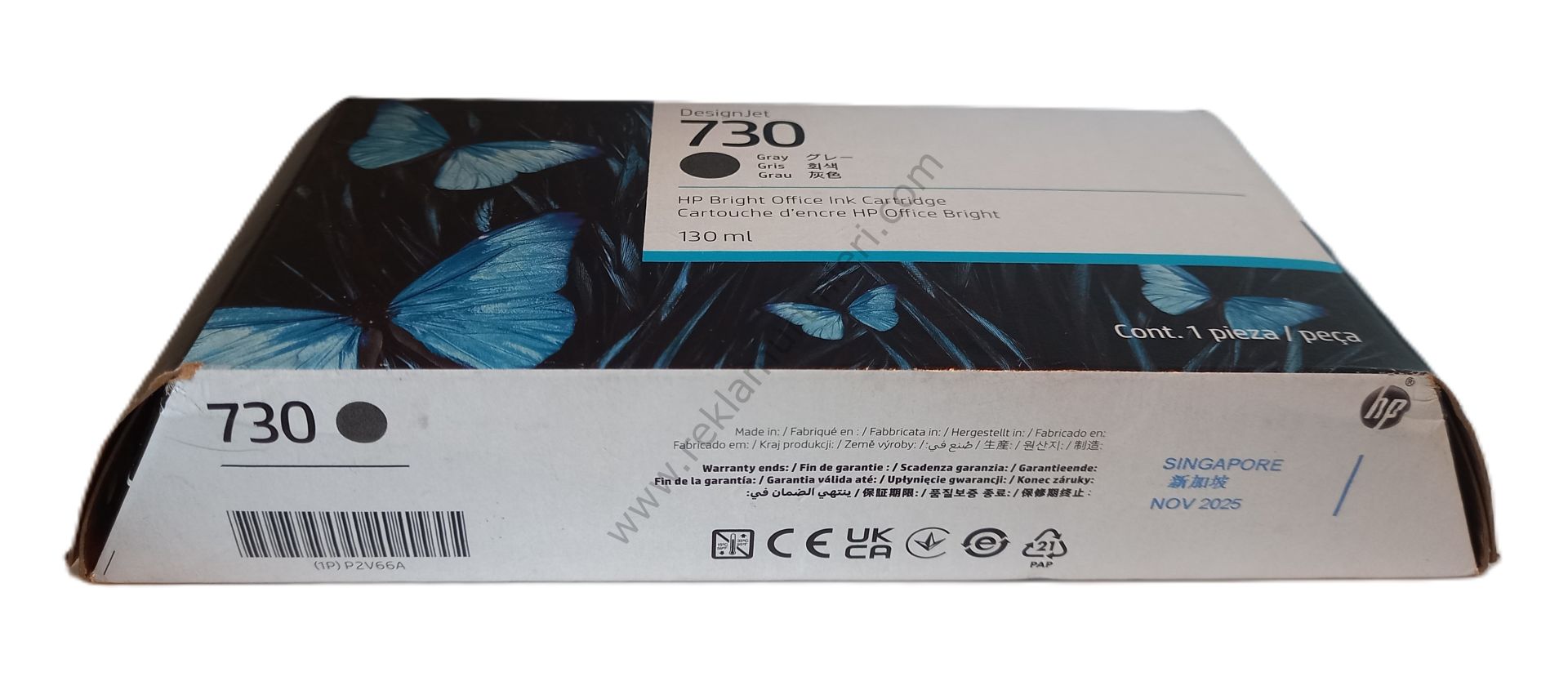 HP P2V66A Gray Kartuş 130ml