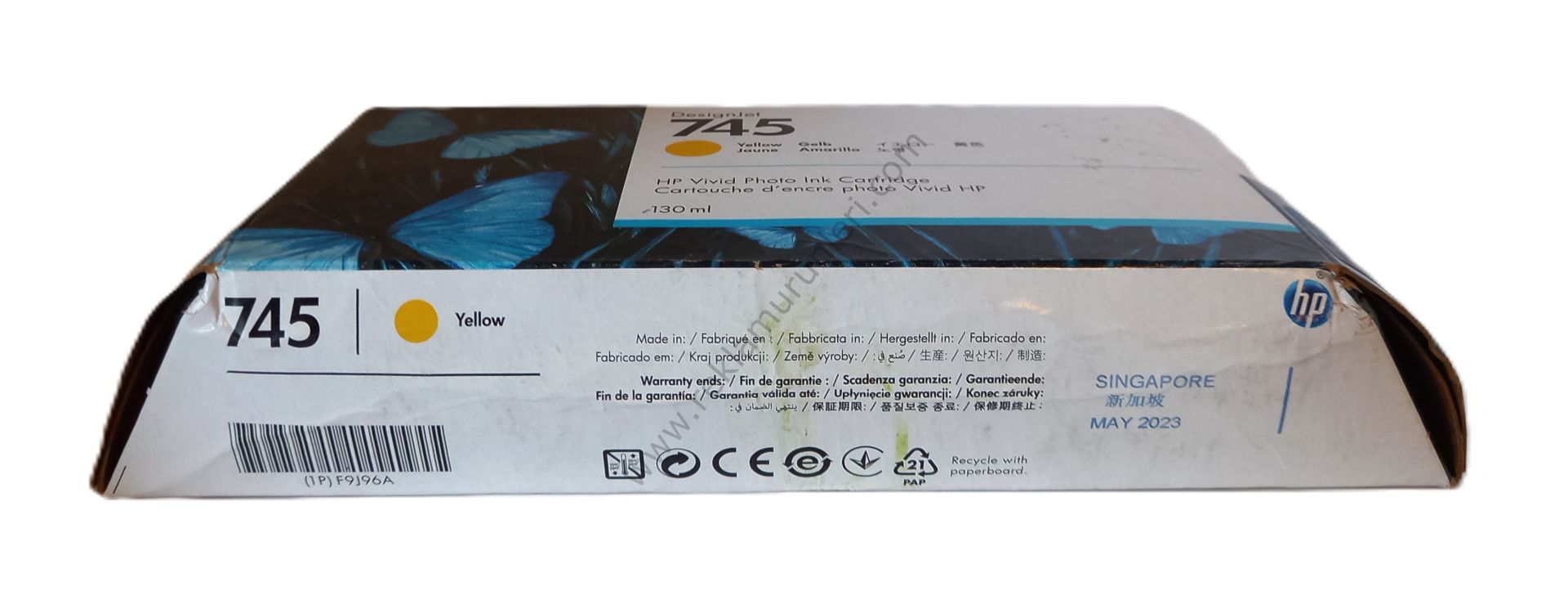 HP F9J96A Yellow Kartuş 130 ml 2023 Tarihli