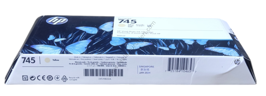 HP F9K02A Yellow Kartuş 300ml 2024 Tarihli