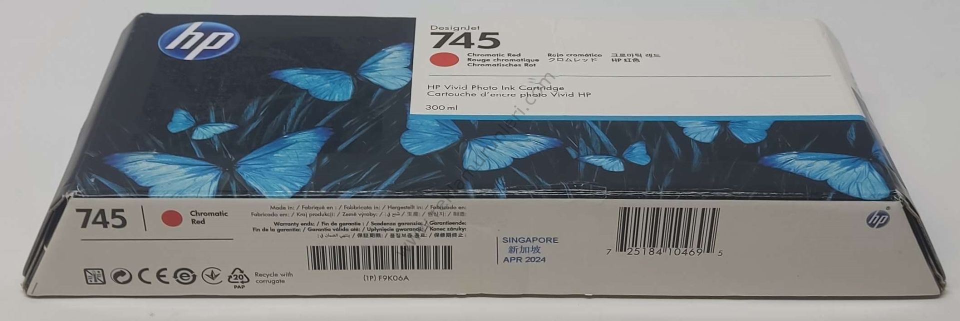 HP F9K06A Cromatic Red Kartuş 300ml 2024 Tarihli
