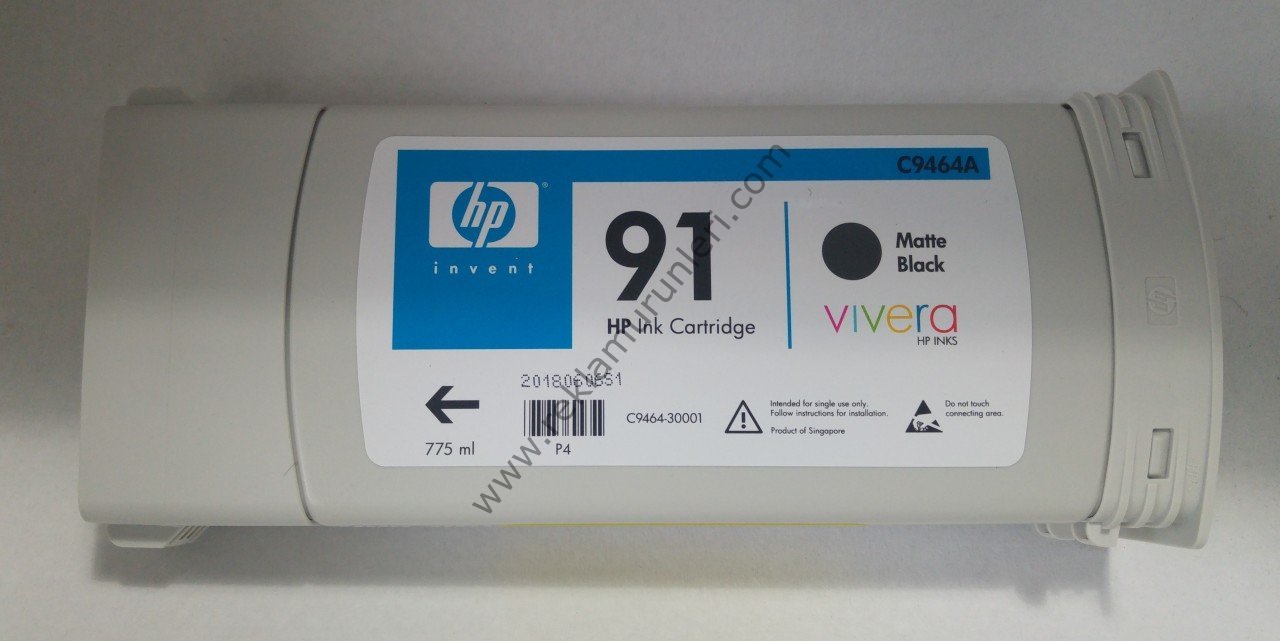 HP C9464A Mat Siyah Kartuş 775ml 2018 Tarihli