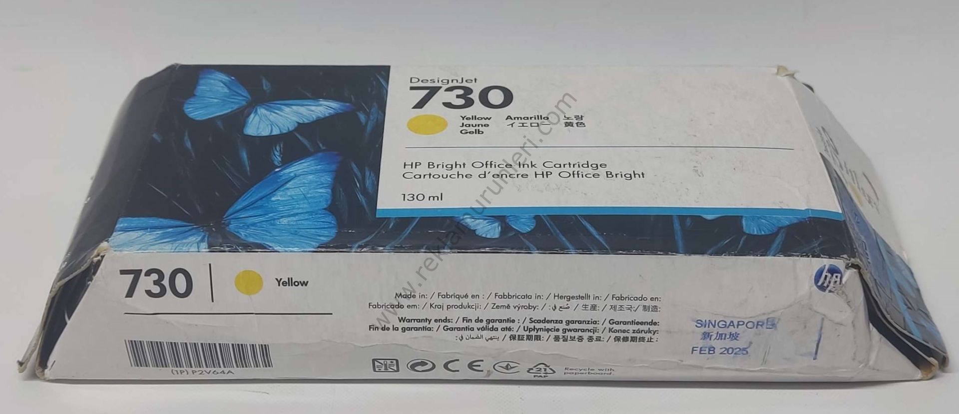 HP P2V64A Yellow Kartuş 130ml 2025 Tarihli