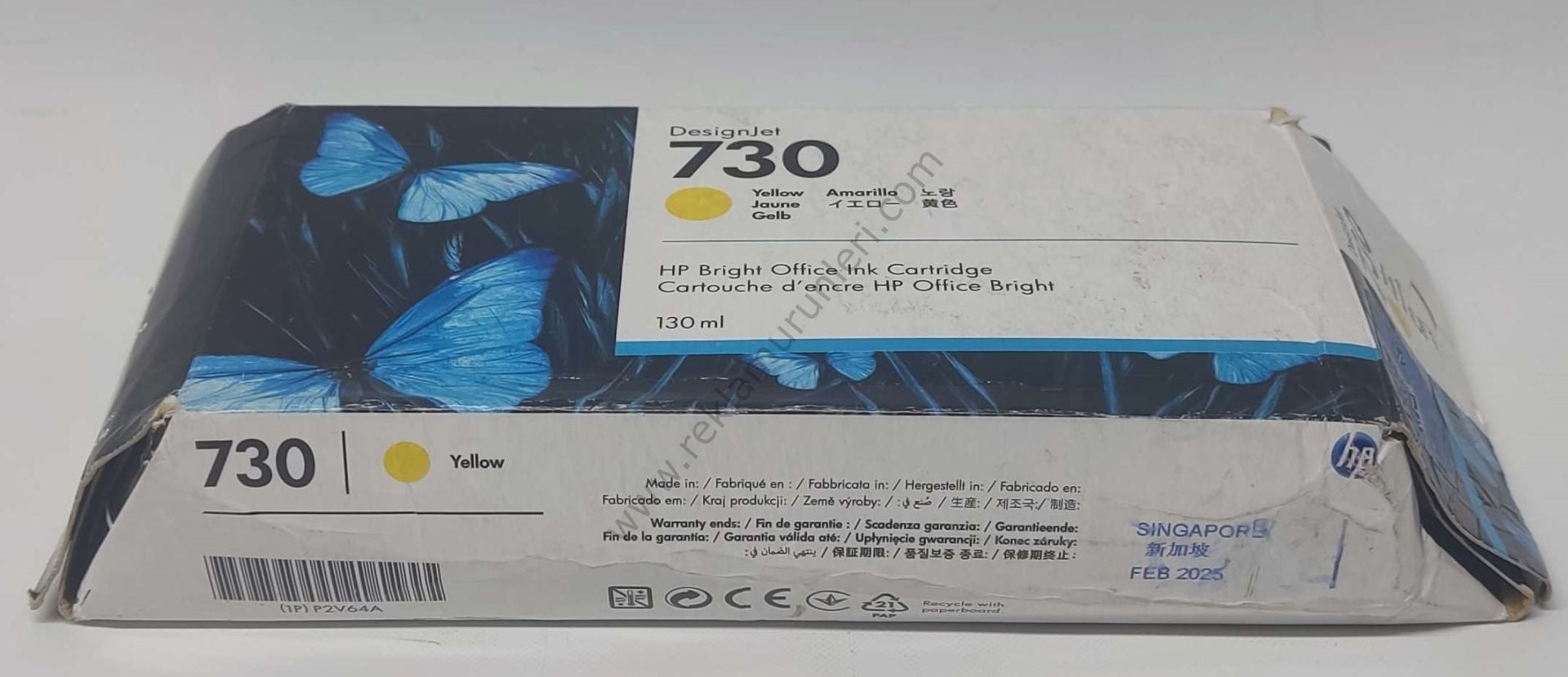 HP P2V64A Yellow Kartuş 130ml 2025 Tarihli