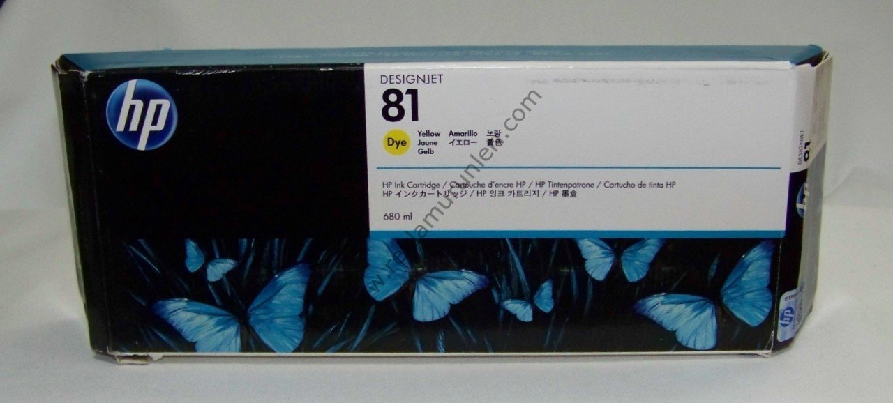 HP C4933A Yellow Kartuş 680ml