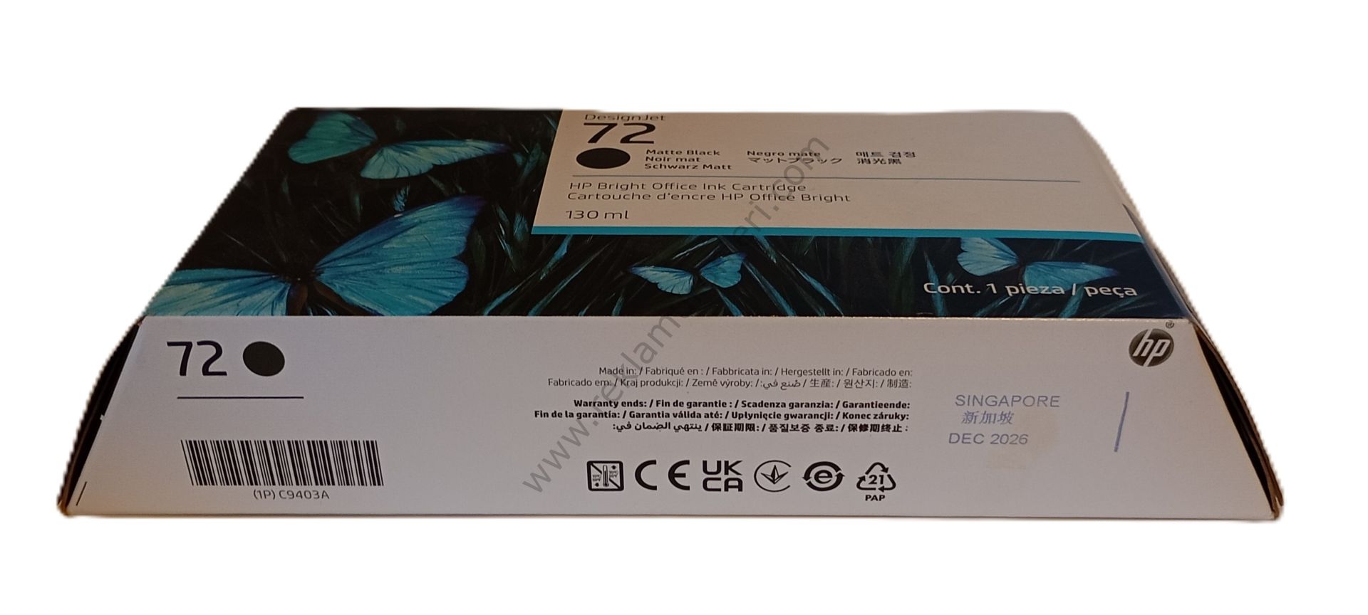 HP C9403A Matte Black Kartuş 130ml 2026 Tarihli