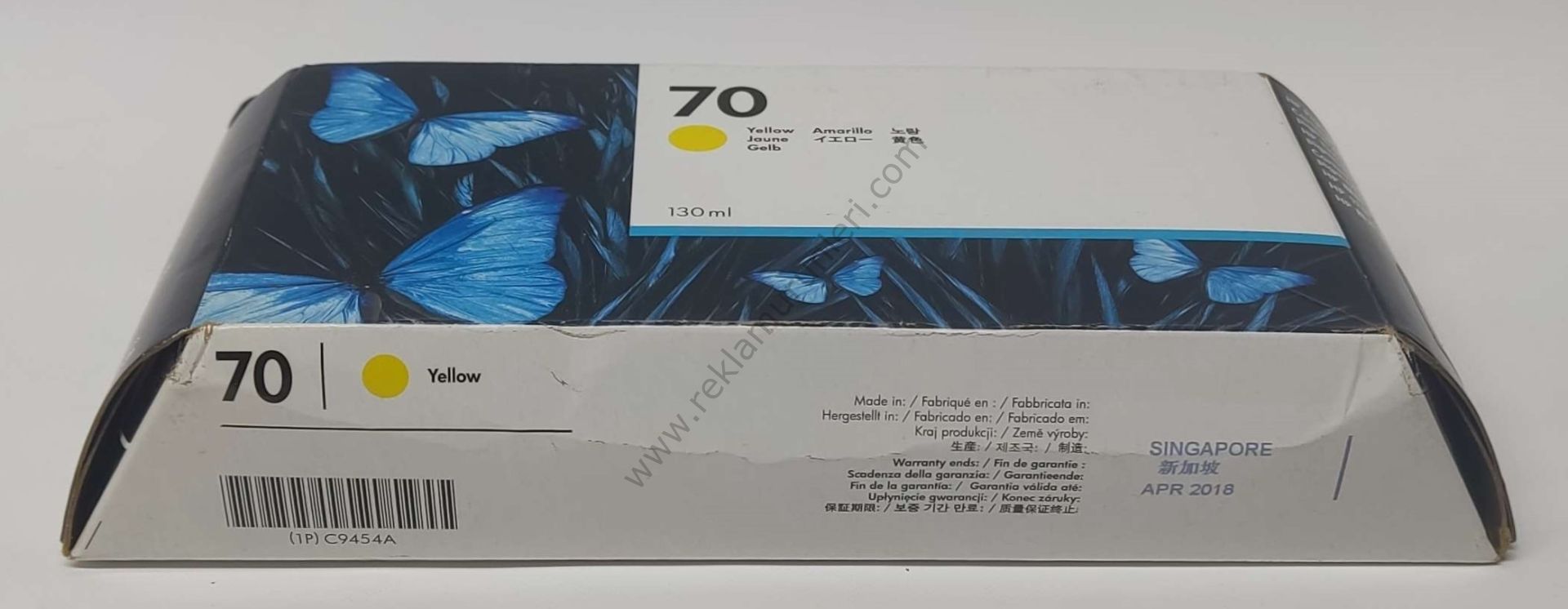 HP C9454A Yellow Kartuş 130ml 2018 Tarihli