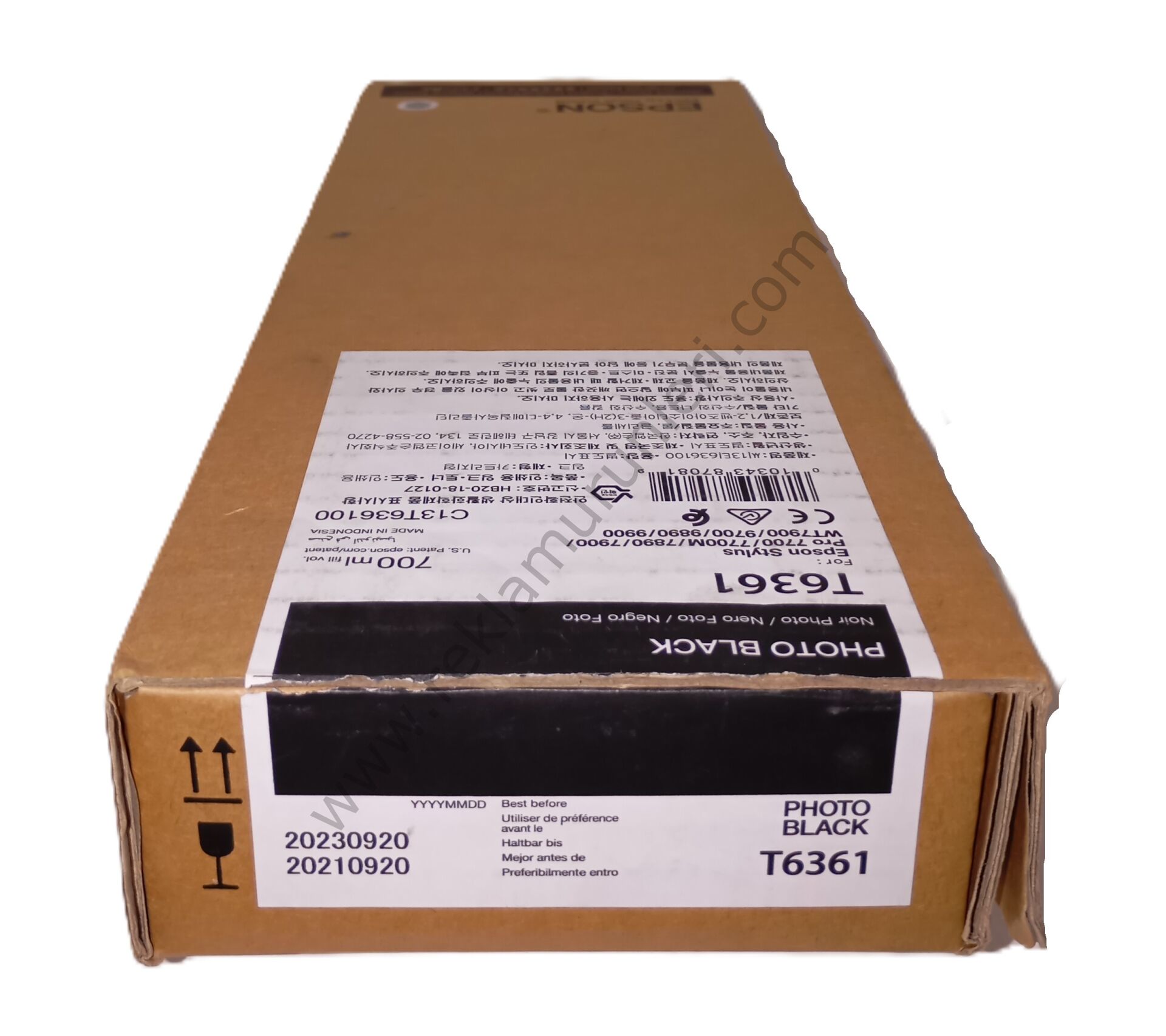 Epson T6361 Photo Black 700ml Kartuş 2023 Tarihli