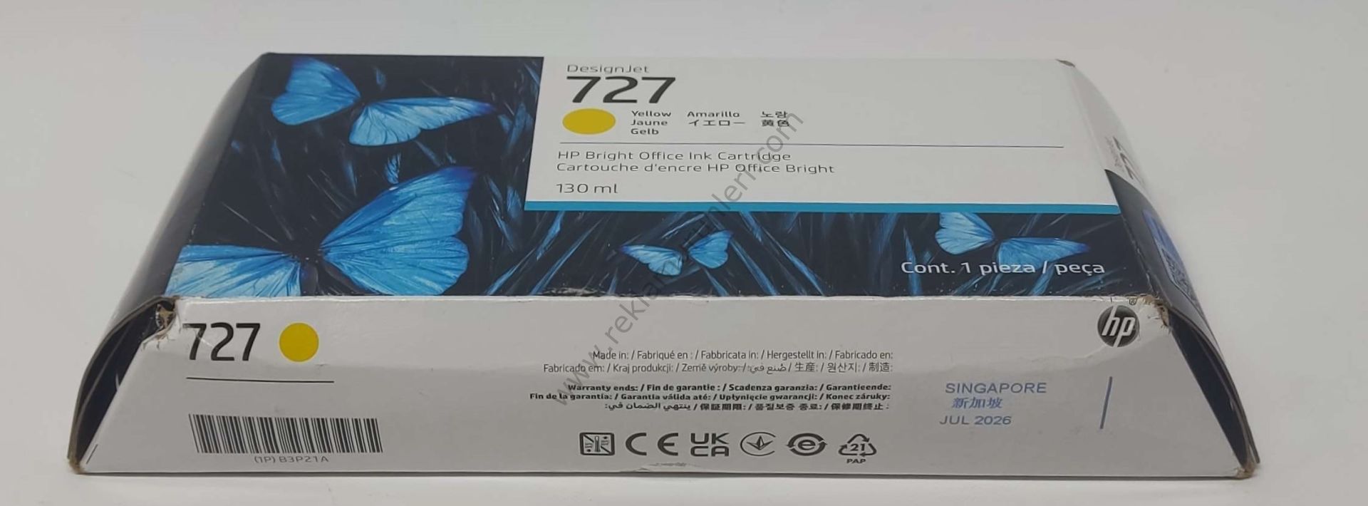 HP B3P21A Yellow Kartuş 130ml 2026 Tarihli