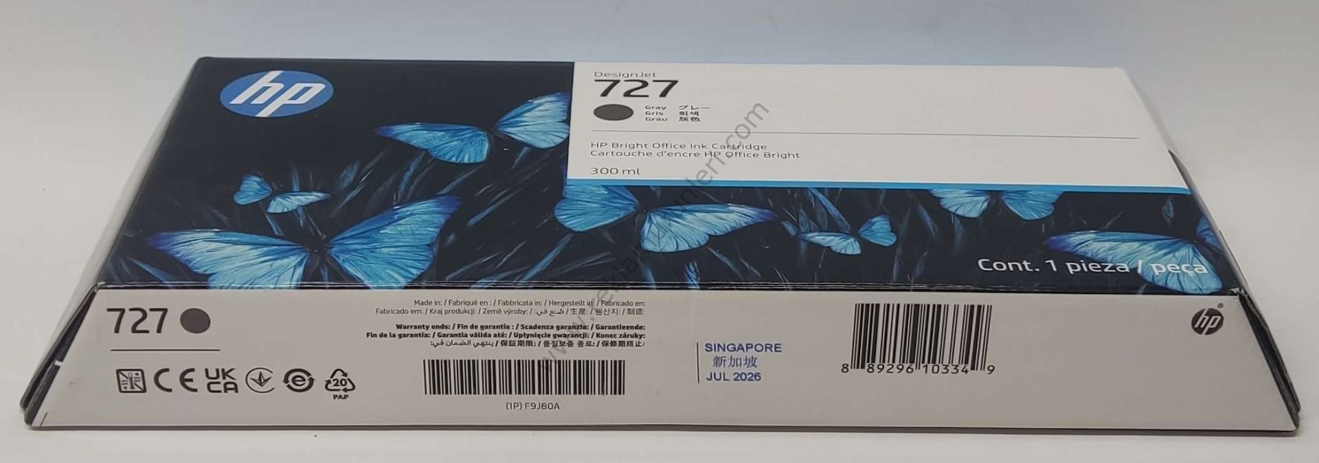 HP F9J80A Gray Kartuş 300ml 2026 Tarihli