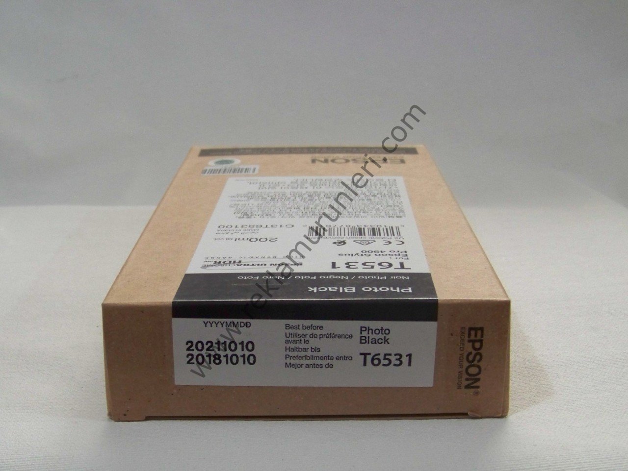 Epson T6531 Photo Black 200ml Kartuş 2021 Tarihli