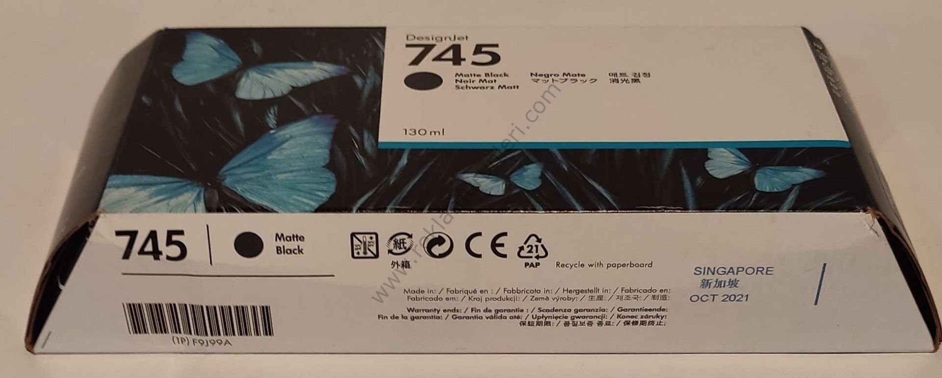 HP F9J99A Mat Black Kartuş 130ml 2021 Tarihli