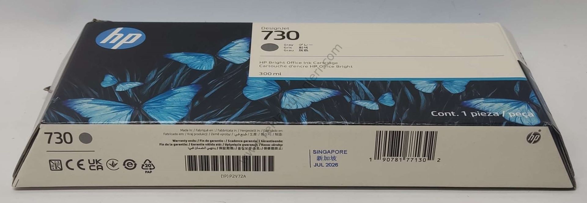 HP P2V72A Gray Kartuş 300ml 2026 Tarihli