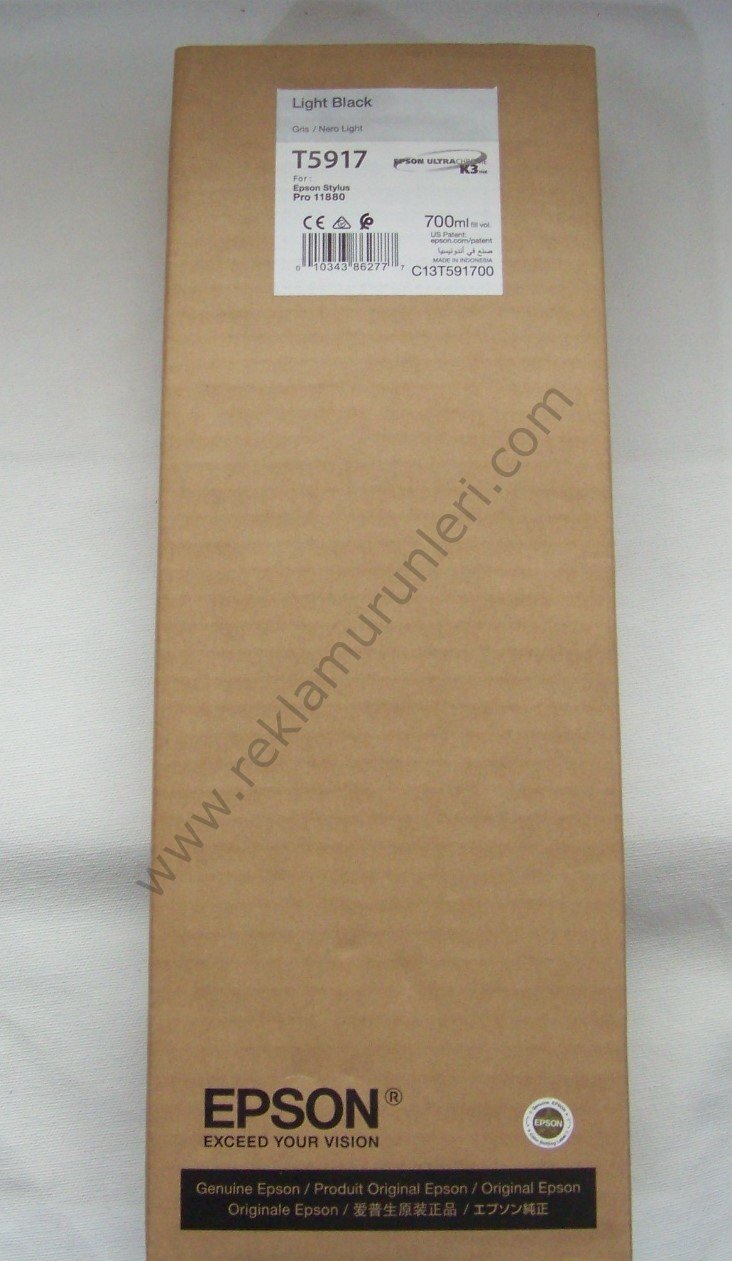 Epson T5917 Light Black 700ml Kartuş