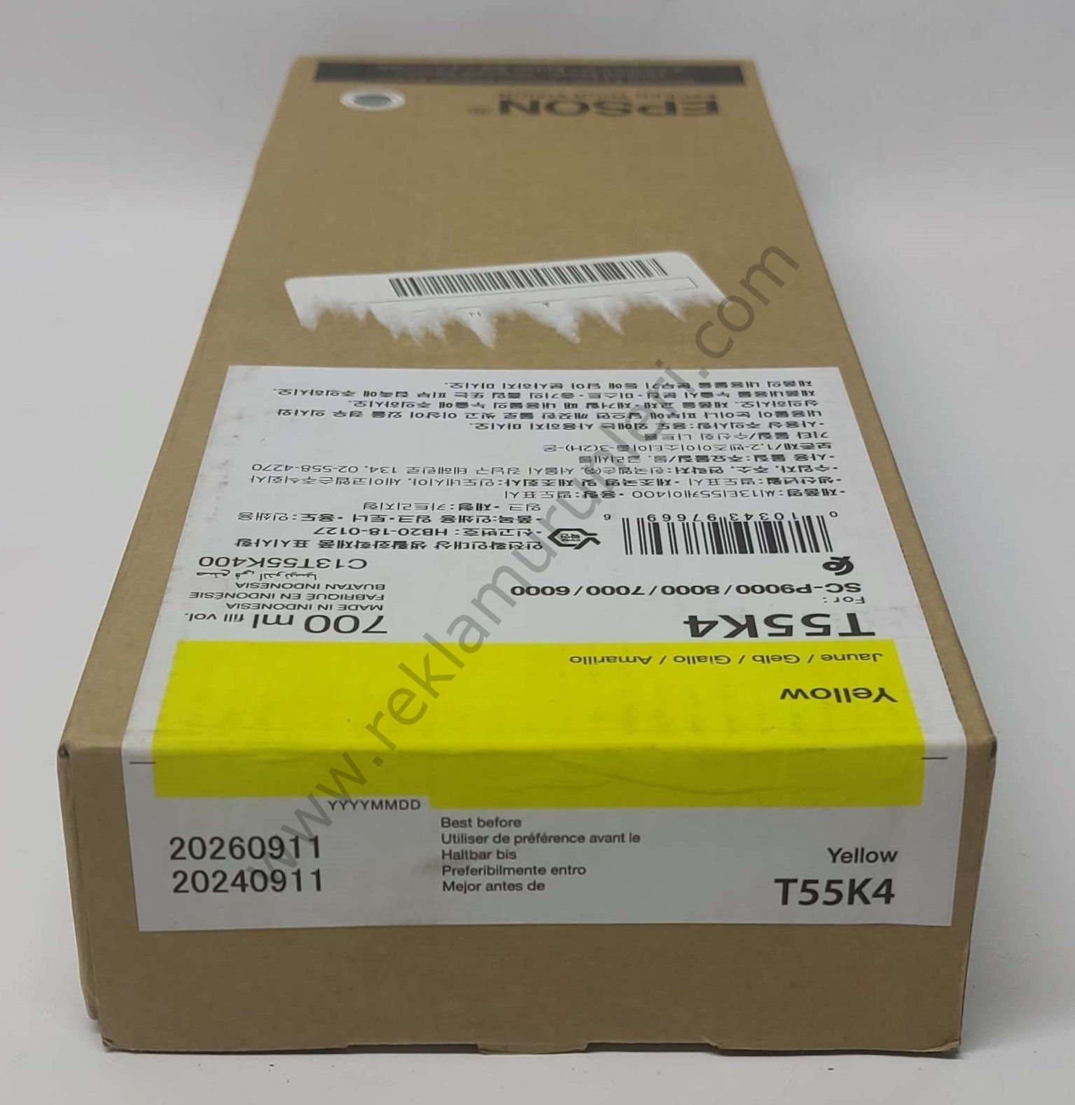 Epson T55K4 Yellow 700ml Kartuş 2026 Tarihli