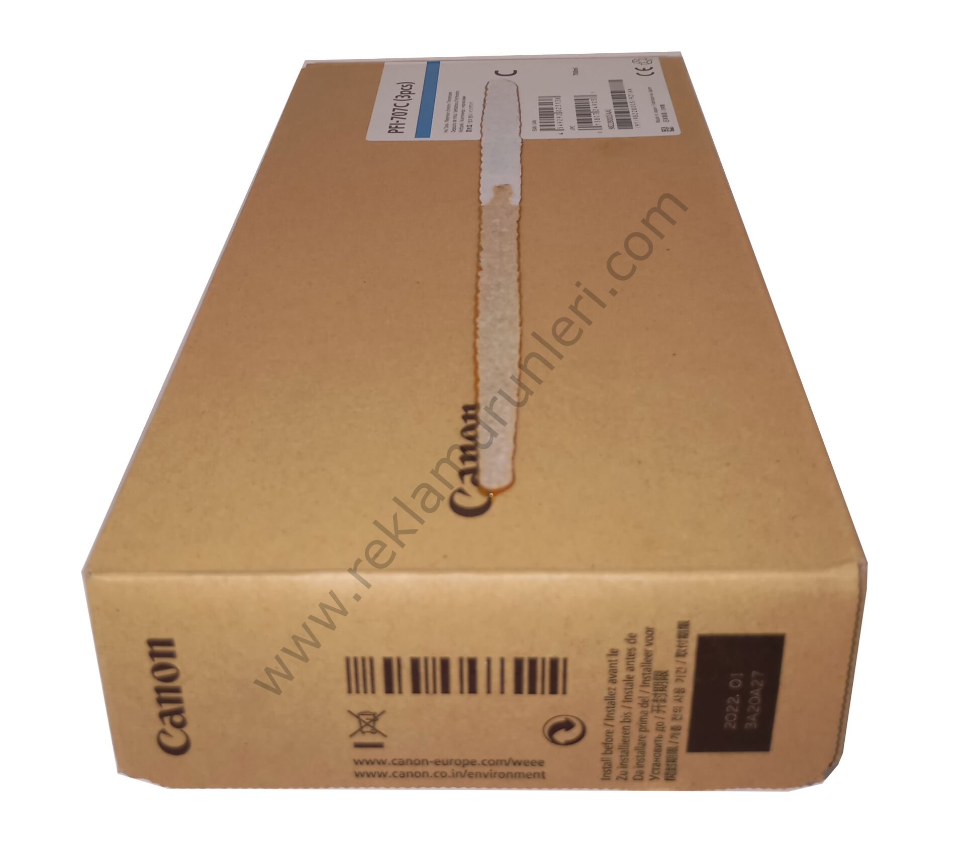 Canon PFI 707C Cyan Kartuş 700ml 2022 Tarihli