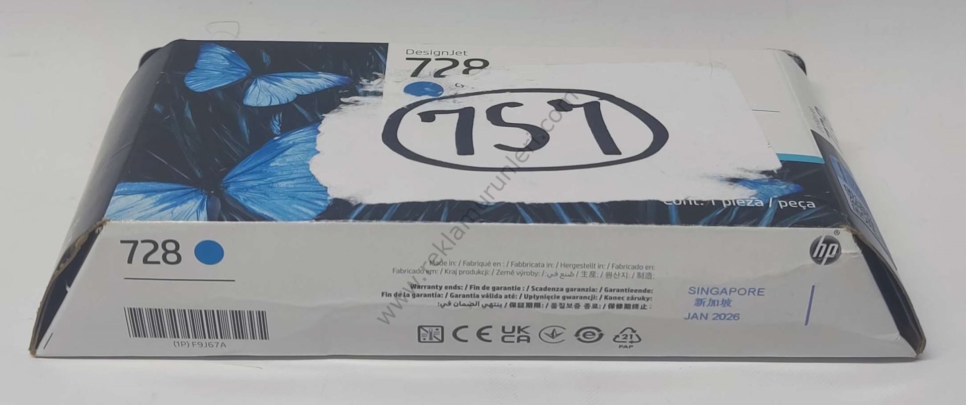 HP F9J67A Cyan Kartuş 130ml 2026 Tarihli